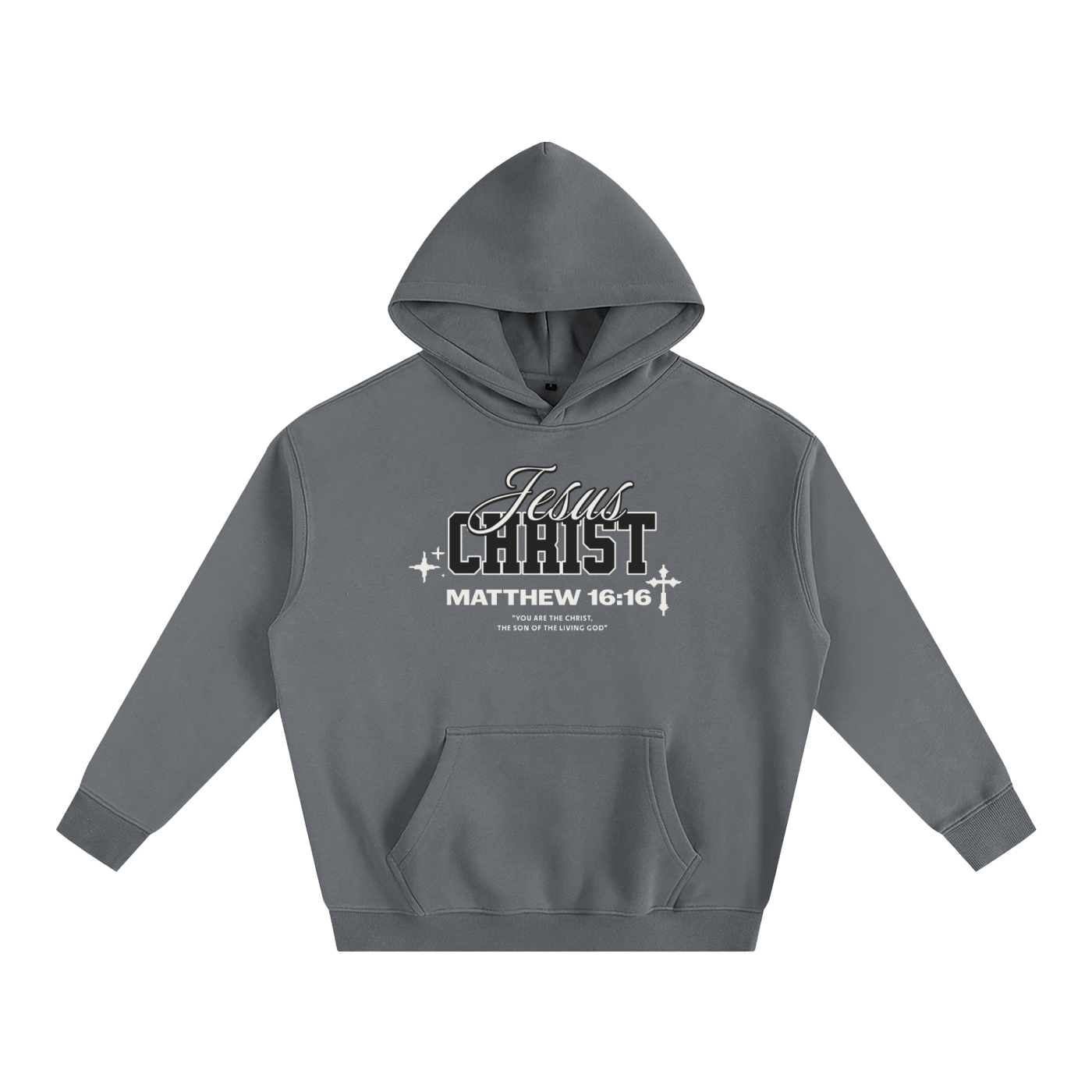 Matthew 16:16 Fleeced Hoodie