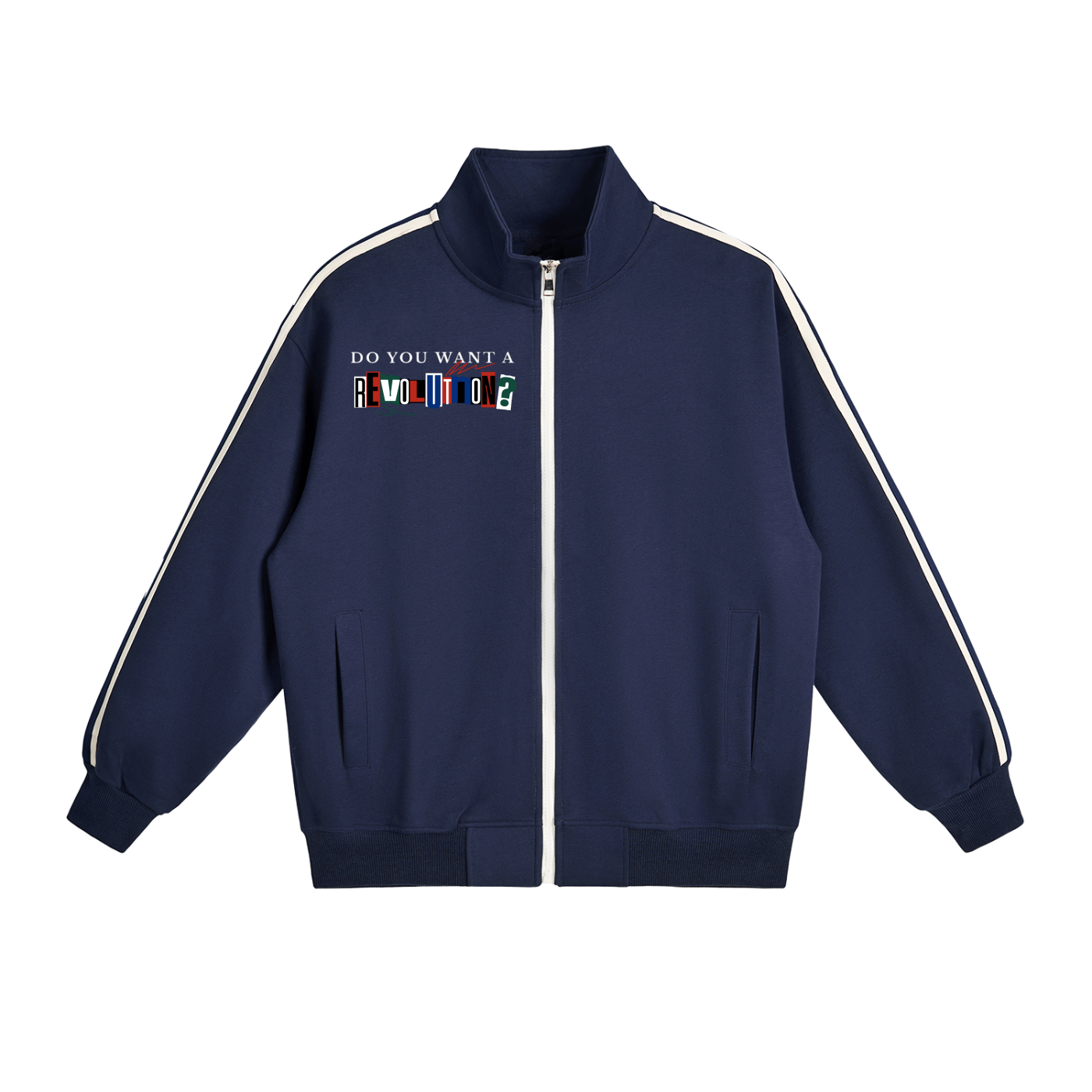 Revolution Side-Stripe Stand Collar  Jacket