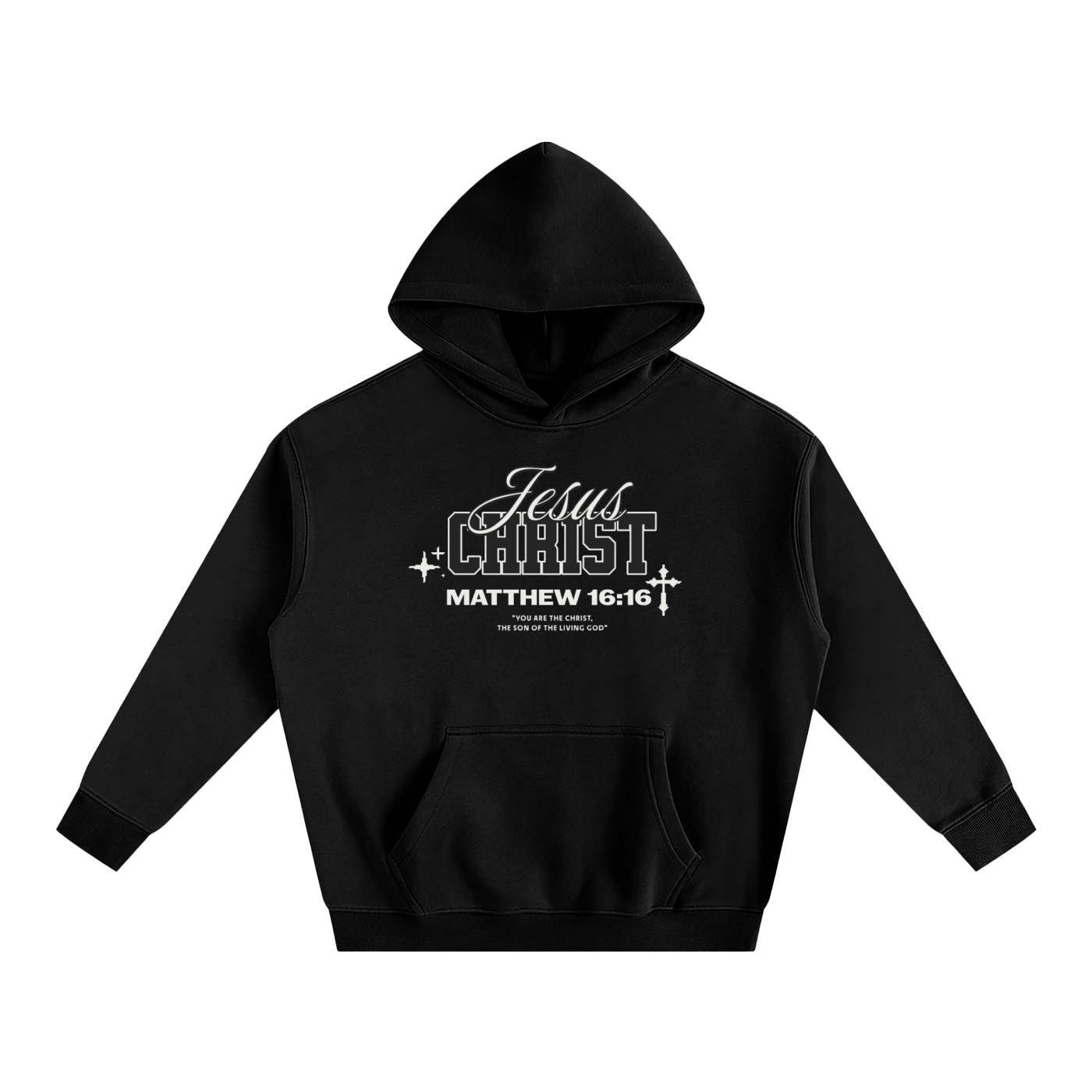 Matthew 16:16 Fleeced Hoodie