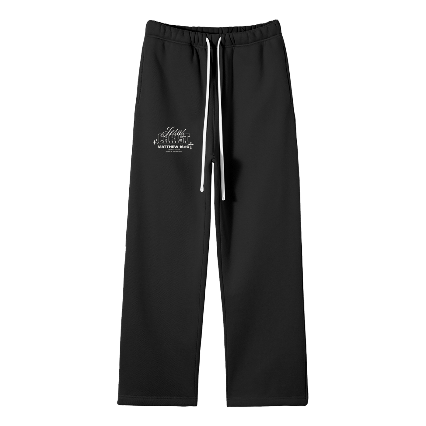 Matthew 16:16 Fleece Straight Leg Pants