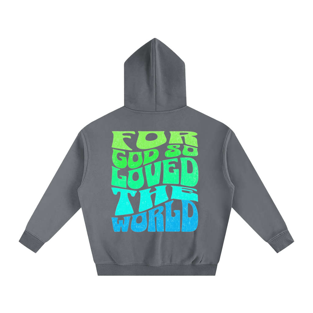 For God So Loved The World (John 3:16) Fleeced Hoodie