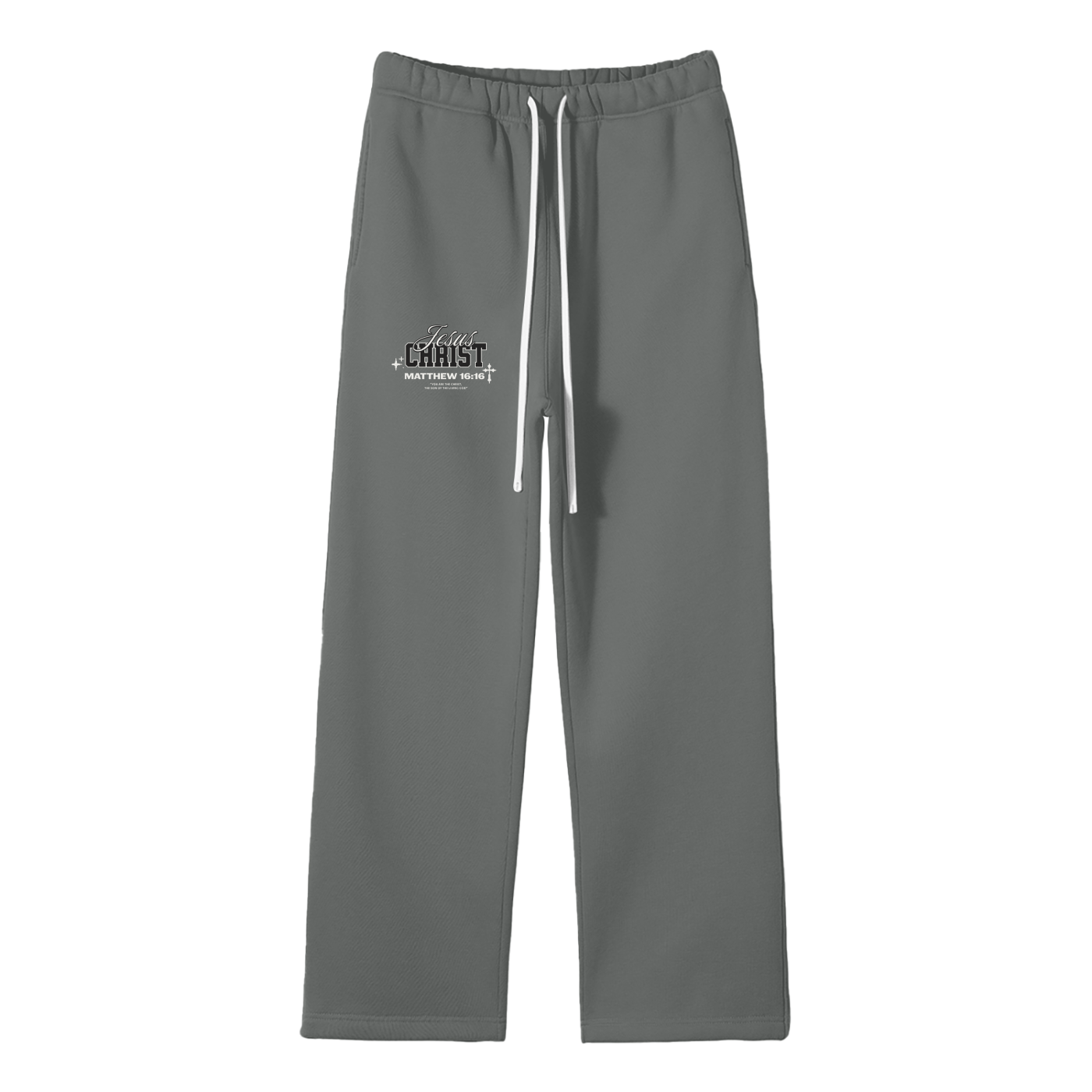 Matthew 16:16 Fleece Straight Leg Pants