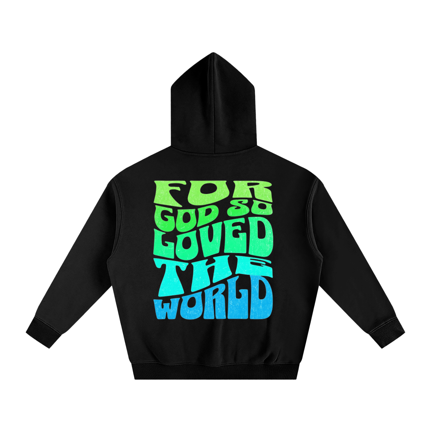 For God So Loved The World (John 3:16) Fleeced Hoodie